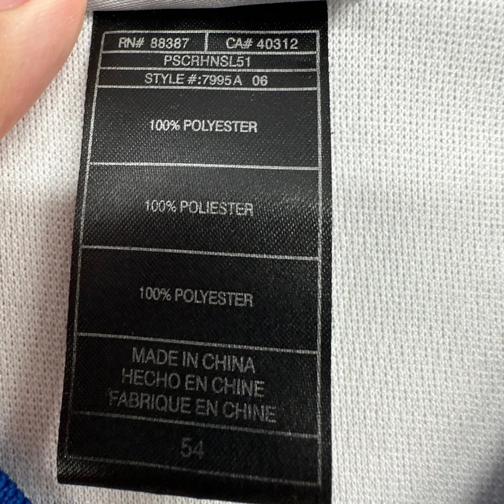 Allen Iverson Adidas Jersey Mens 54 XL White Detroit Pistons 1 Basketball NBA